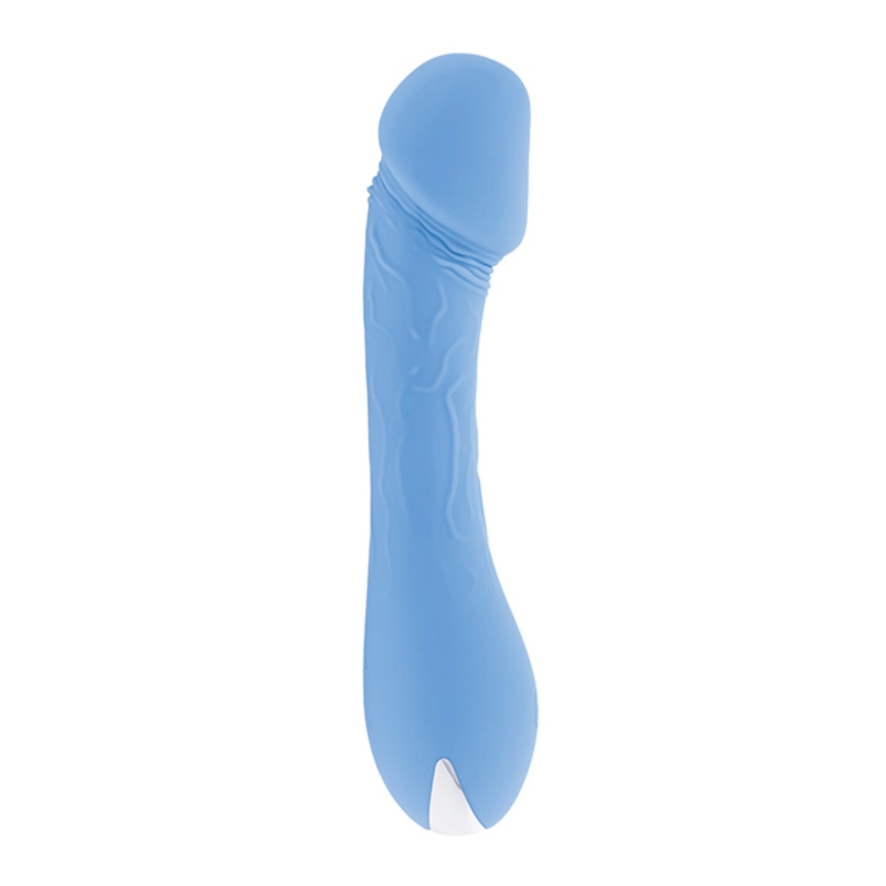 evolved novelties selopa dainty dick penis vibrator blue waterproof silicone