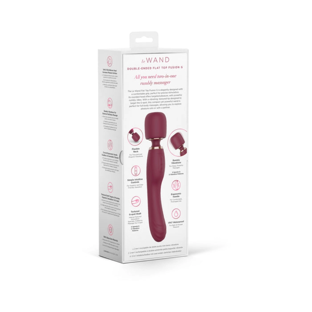 le wand flat top fusion g ergonomic g-spot vibrator