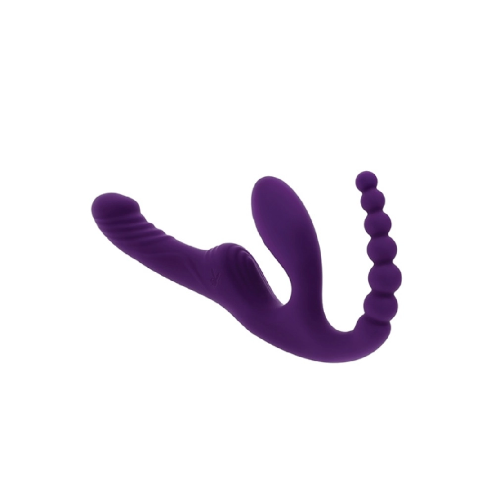 playboy pleasure hug it out acai wearable g-spot vibrator with triple stimulation