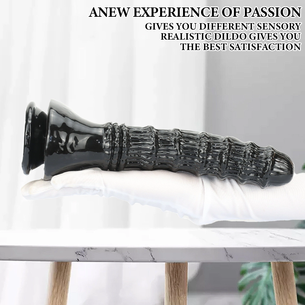 venusfun massive double ended dildo with lifelike texture for vaginal and anal play