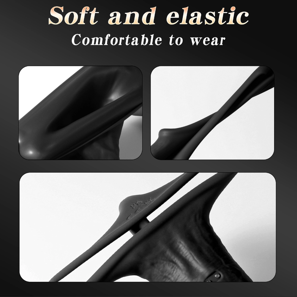 venusfun realistic texture liquid silicone cock ring