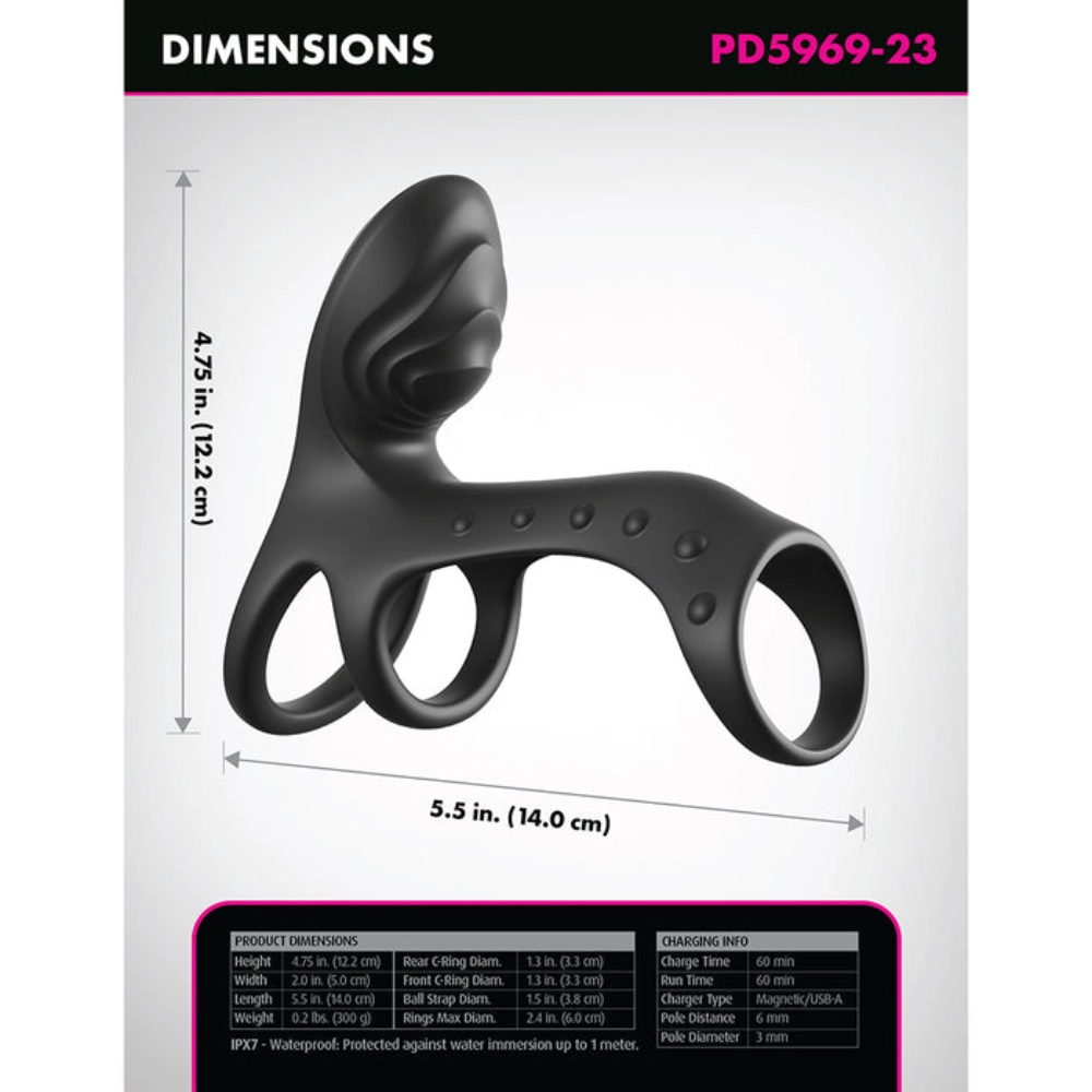 pipedream fantasy c-ringz ultimate vibrating couples device
