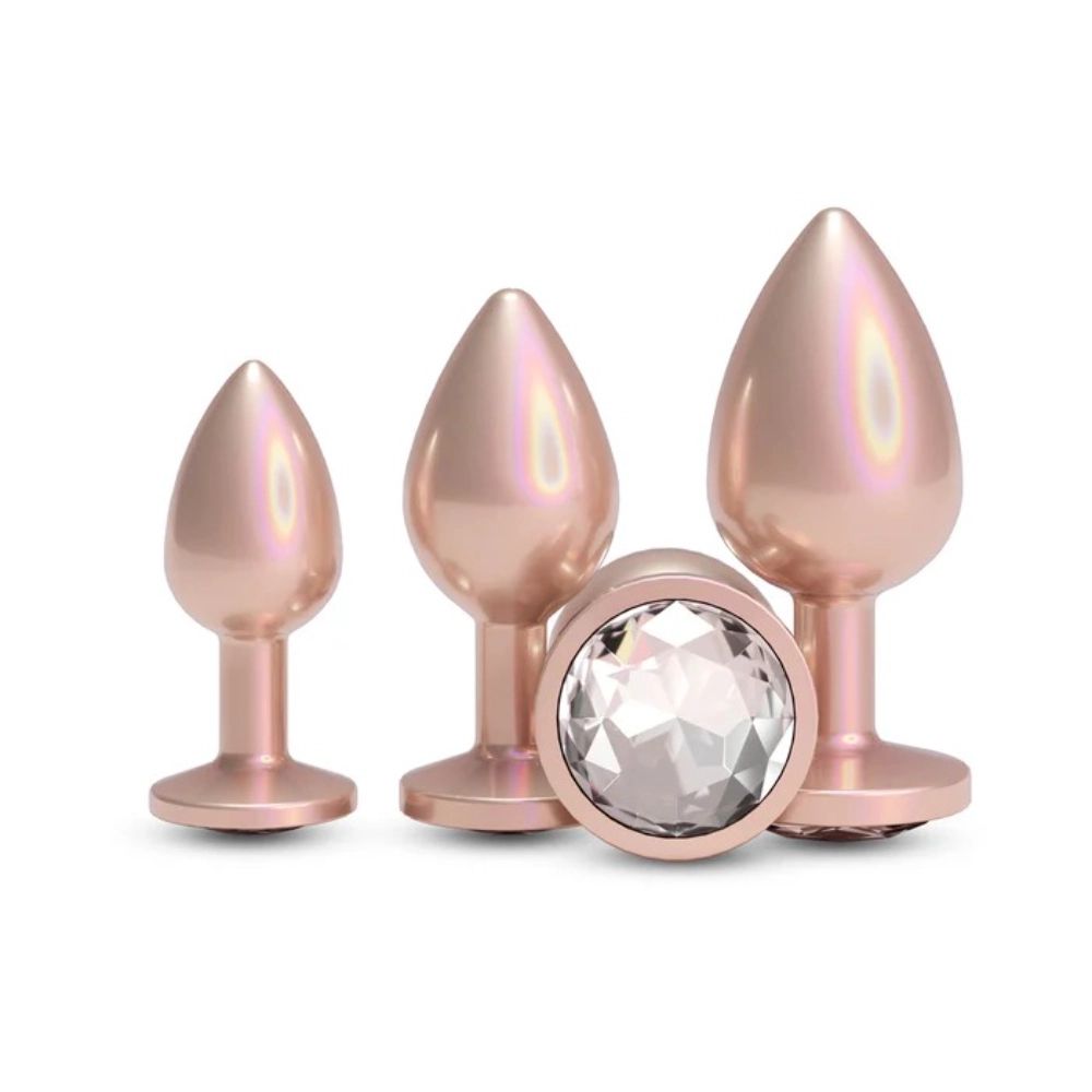 ns novelties rear assets iridescent butt plugs kit for beginners