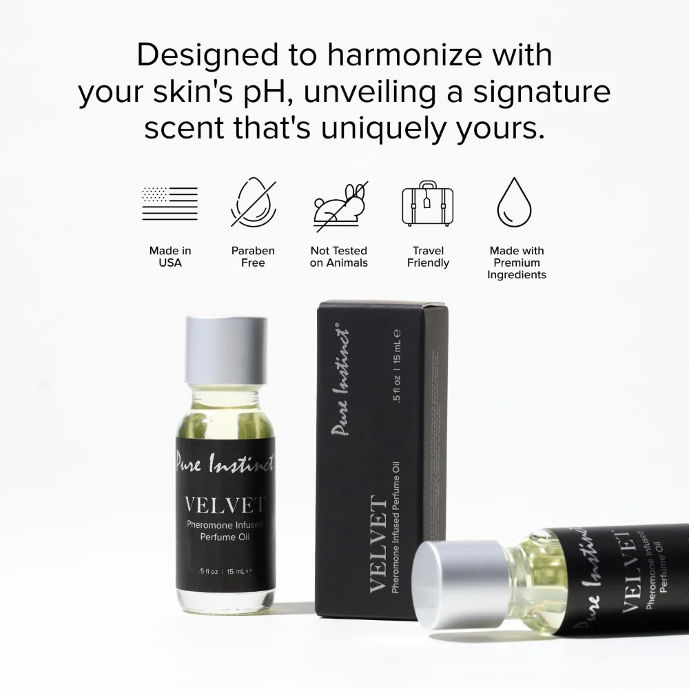 pure instinct velvet womens perfume oil long lasting seductive aroma