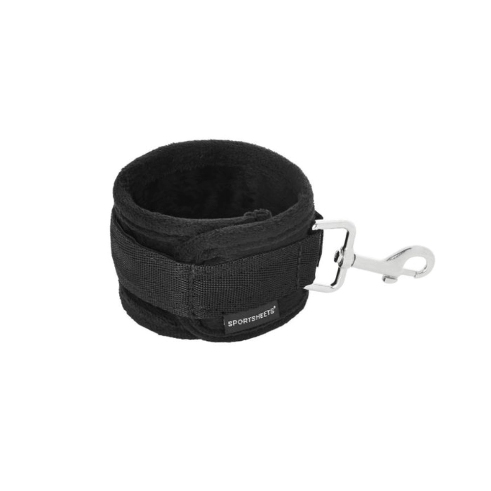 adjustable bed bondage straps black
