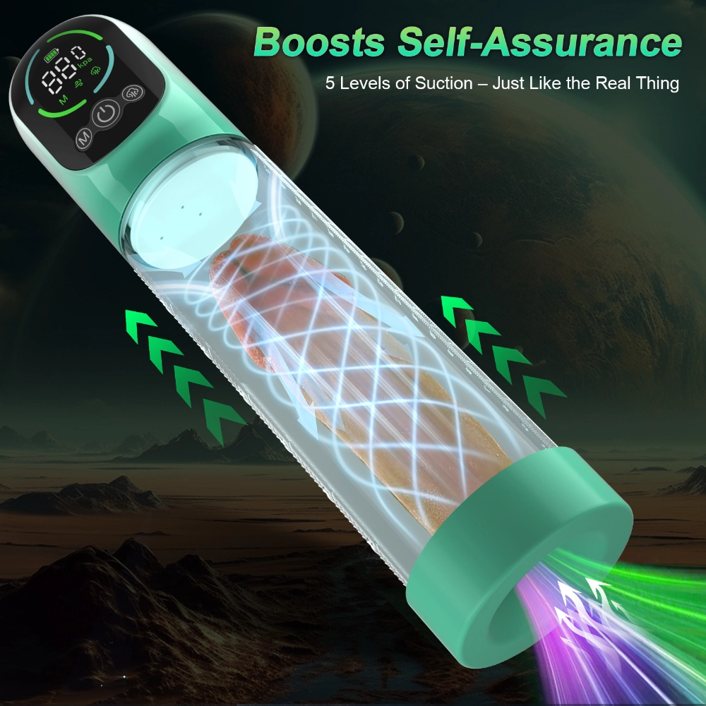 waterproof penis pump masturbator for stamina training