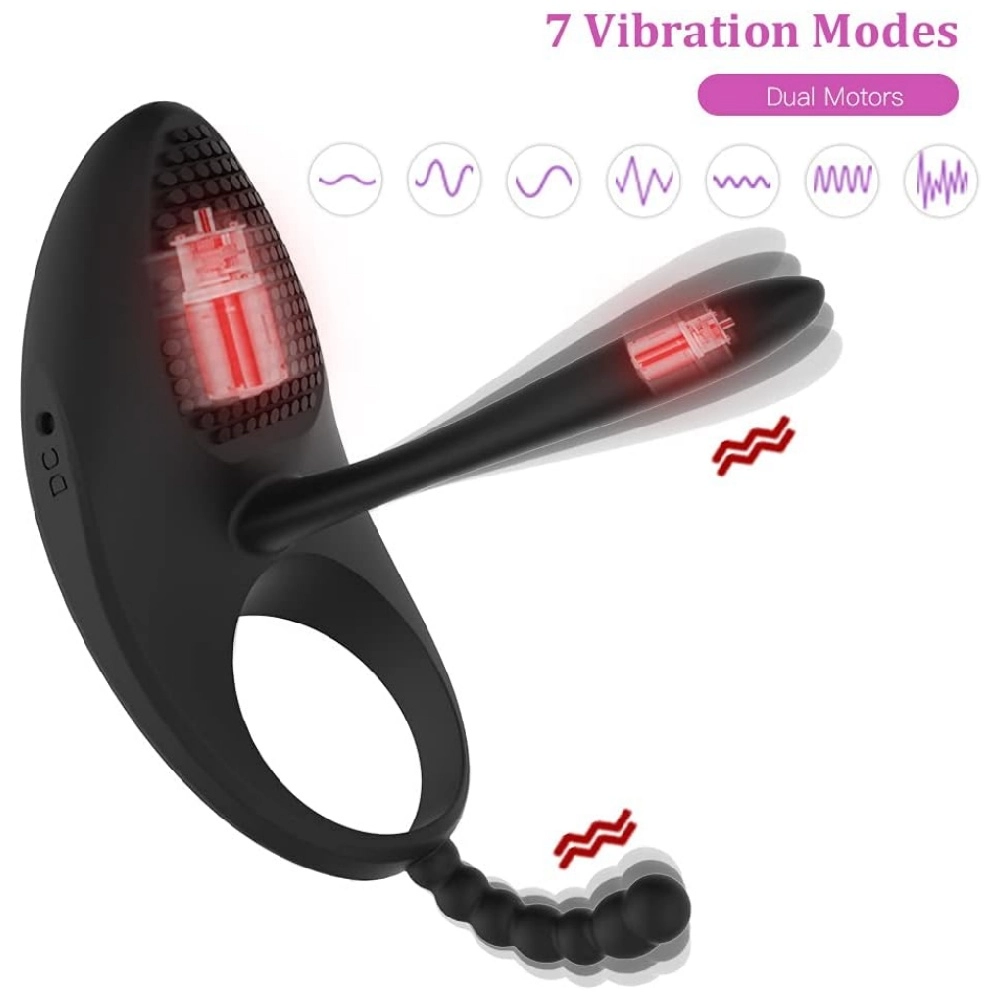 venusfun penis ring vibrator dual motor 7 vibration modes