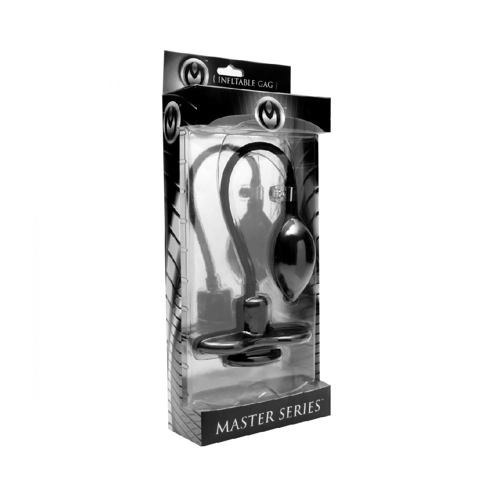 silicone inflatable gag for silent slave training