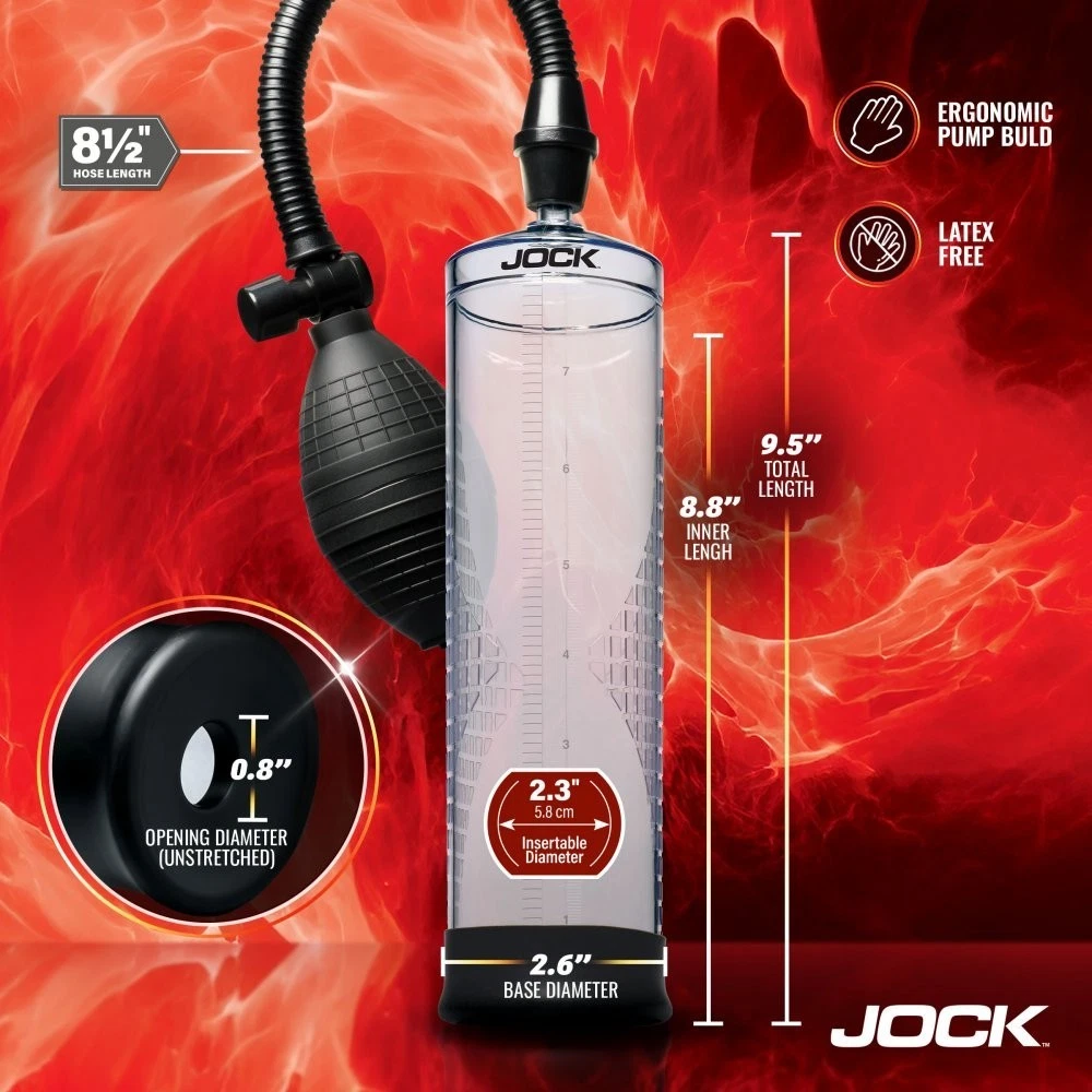 curve toys jock amp up silicone male penis pump perfect size