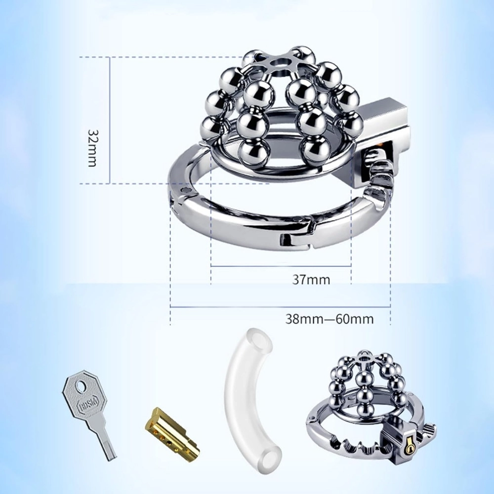 adjustable ring penis cage for secure bdsm restraint