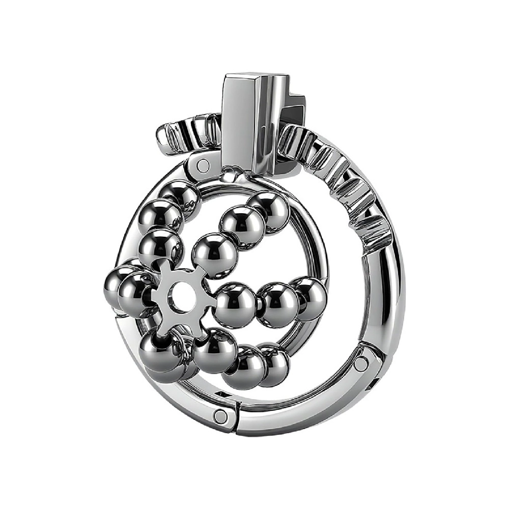 male chastity device with flexible steel ball design