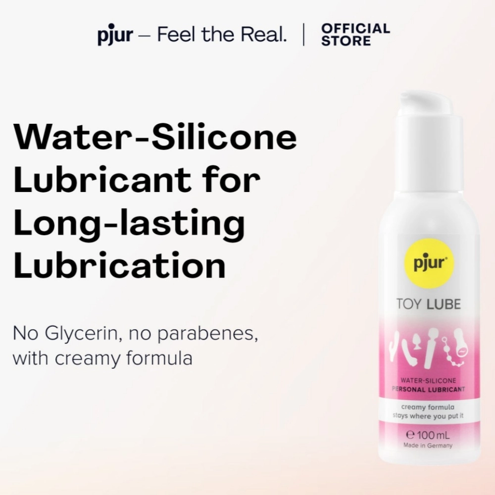 pjur toy lube hybrid silicone lubricant