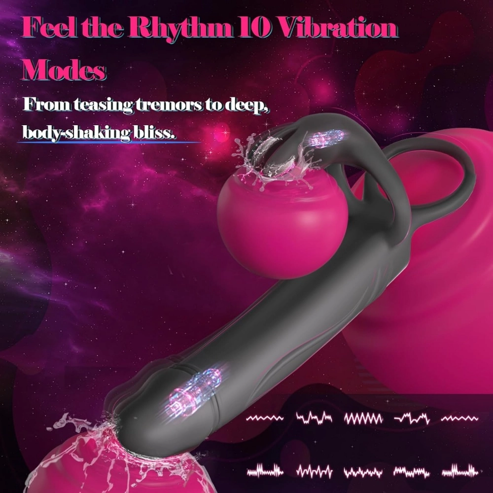 venusfun vibrating penis ring anal plug