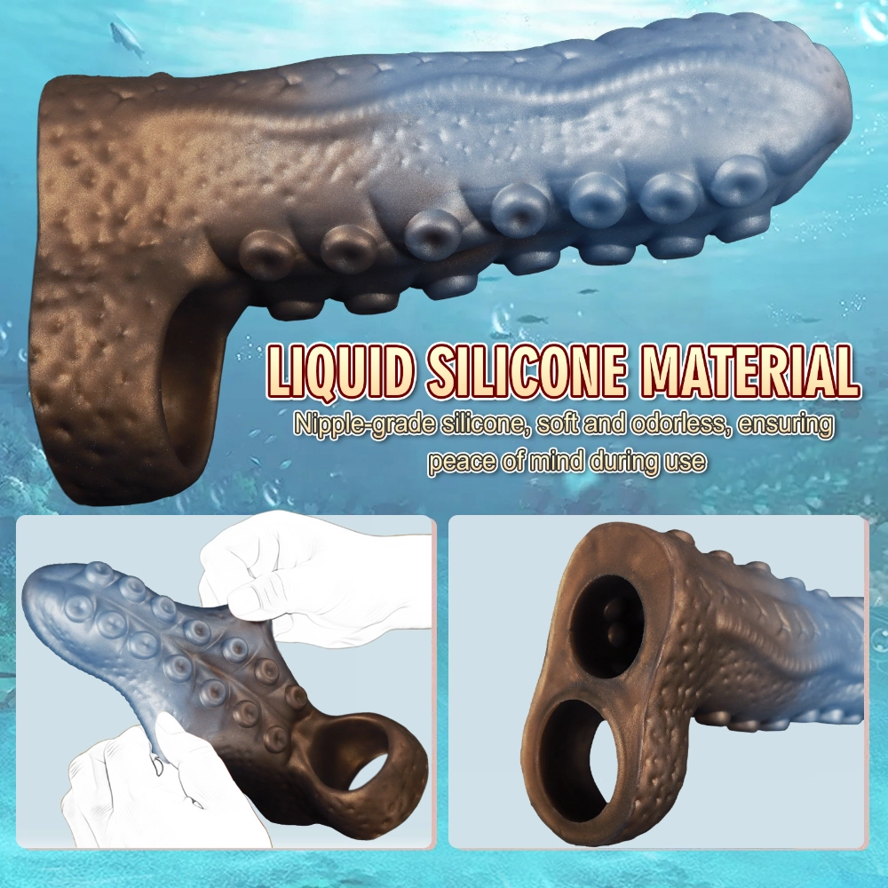 venusfun male hollow penis sleeve with penis ring