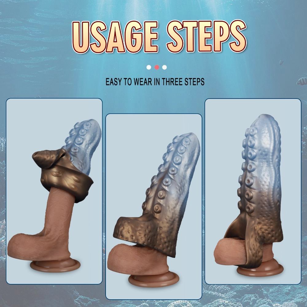 venusfun hollow octopus penis sleeve 3cm boost
