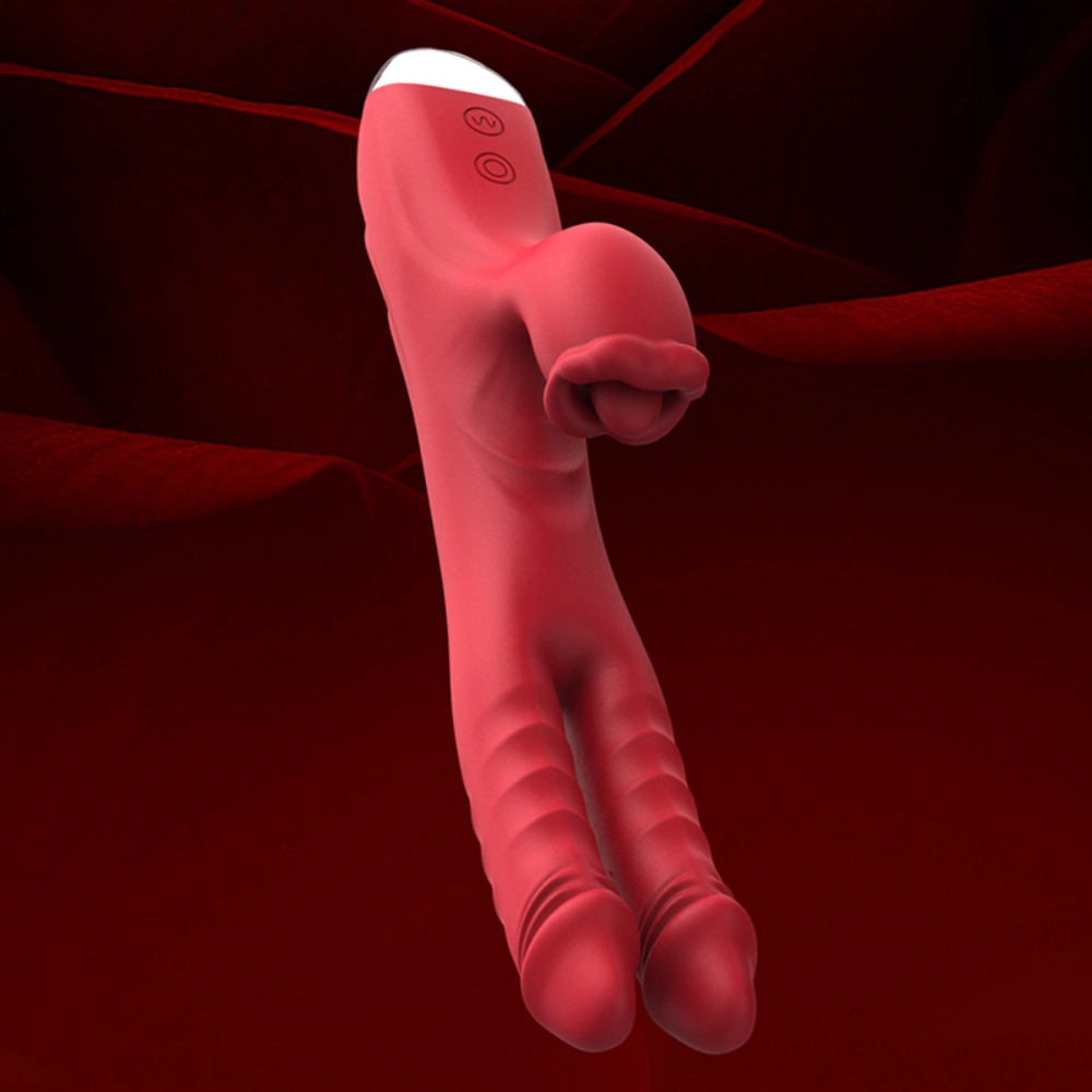 venusfun app controlled licking and vibrating rabbit vibrator
