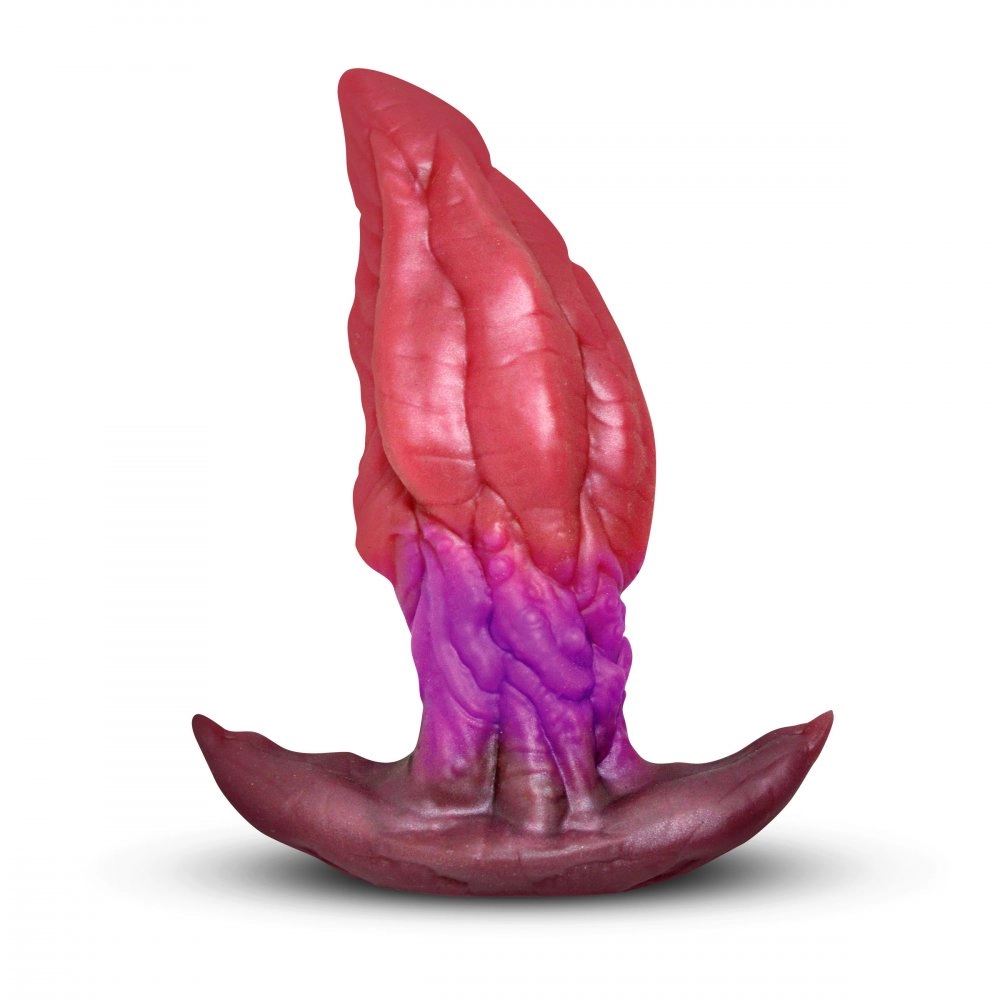 mixed color silicone butt plug with ergonomic base