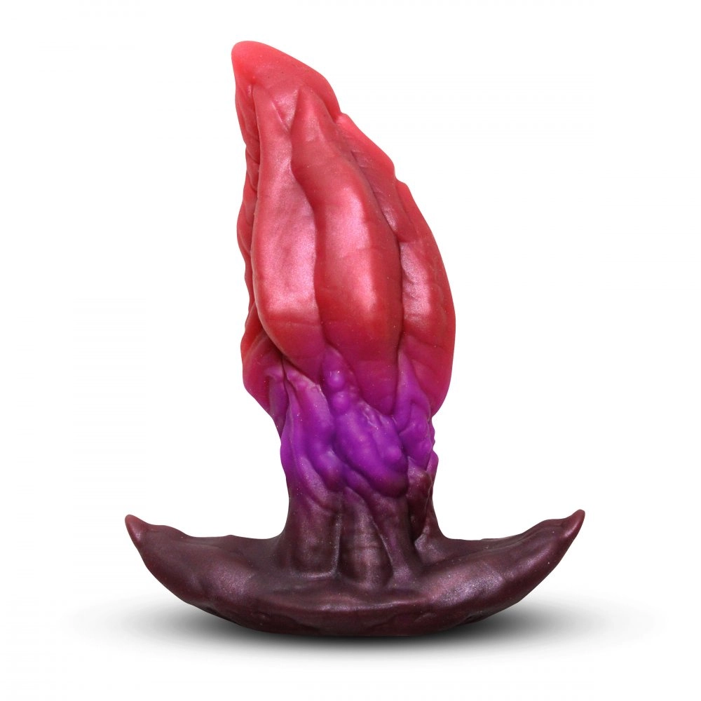 ribbed silicone anal plug for prostate stimulation