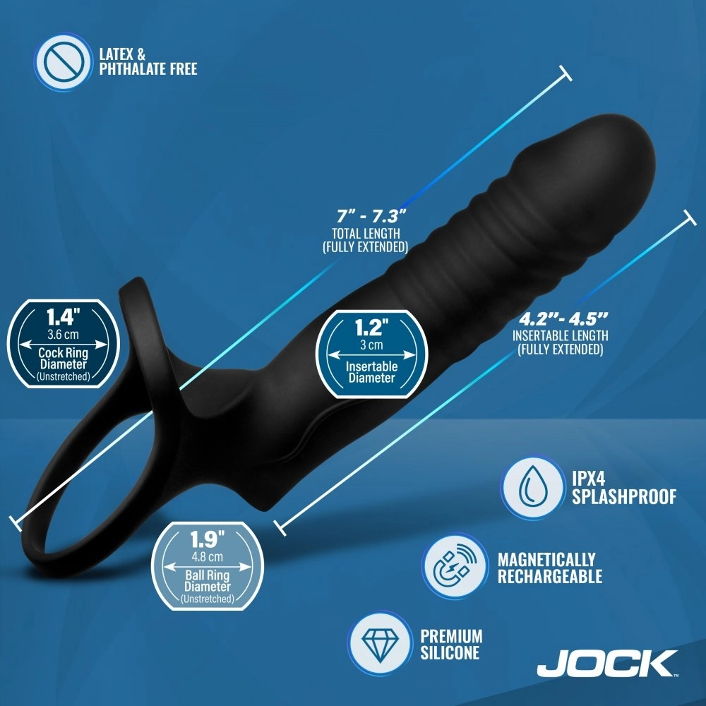 double penetration wearable dildo cock ring xr brands