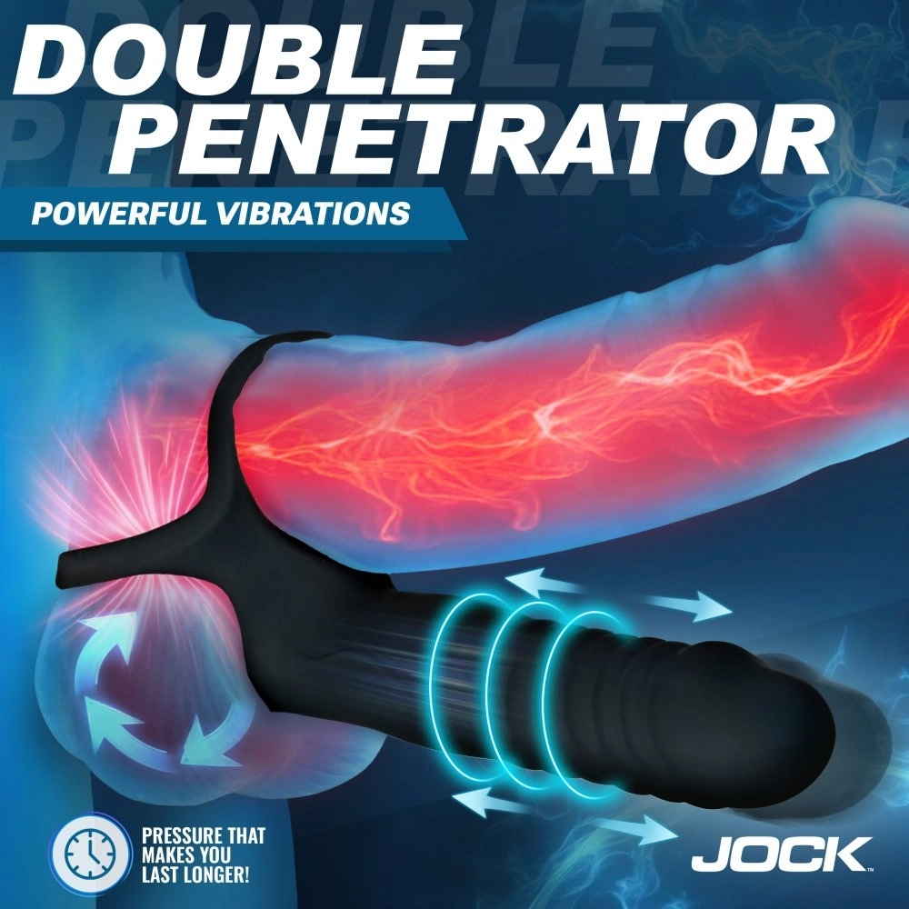 xr brands remote controlled vibrating penis sleeve dildo