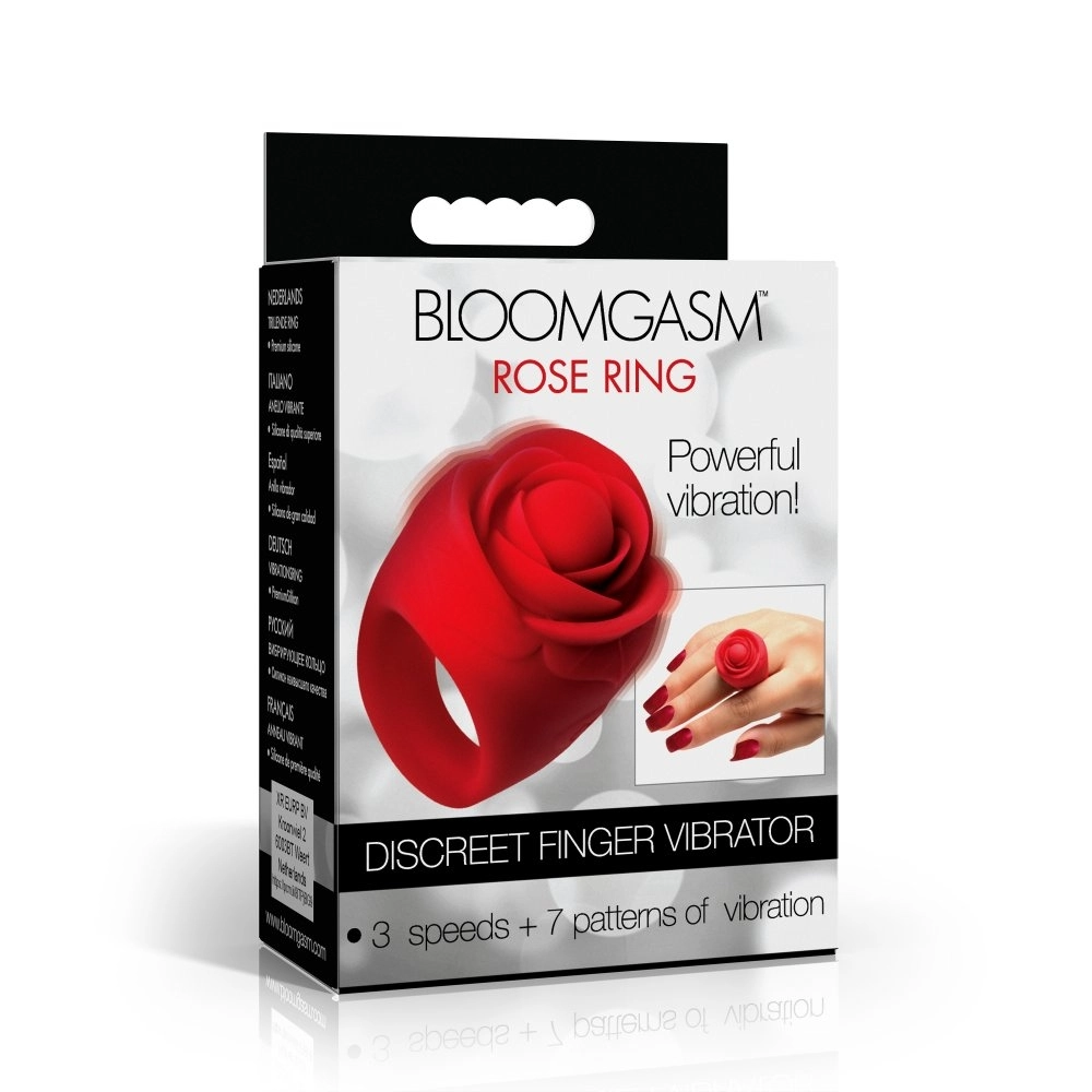 rose ring vibrator usb rechargeable wearable toy couples