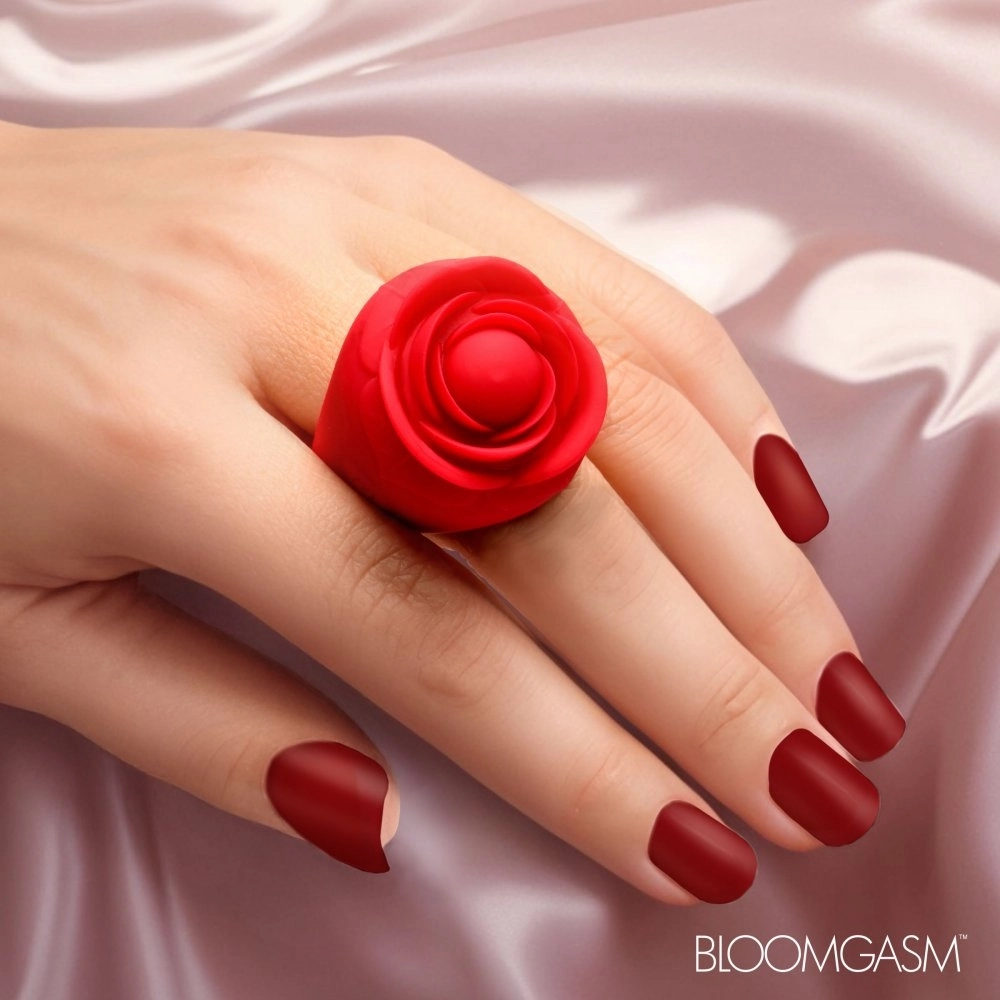 xr brands rose ring finger vibrator wearable discreet couples