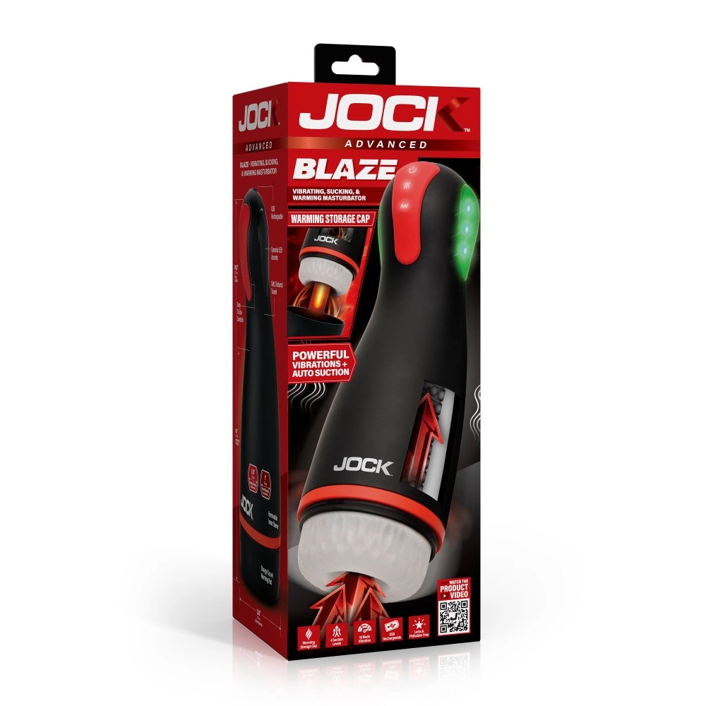 blaze tpe masturbator with vibration and suction