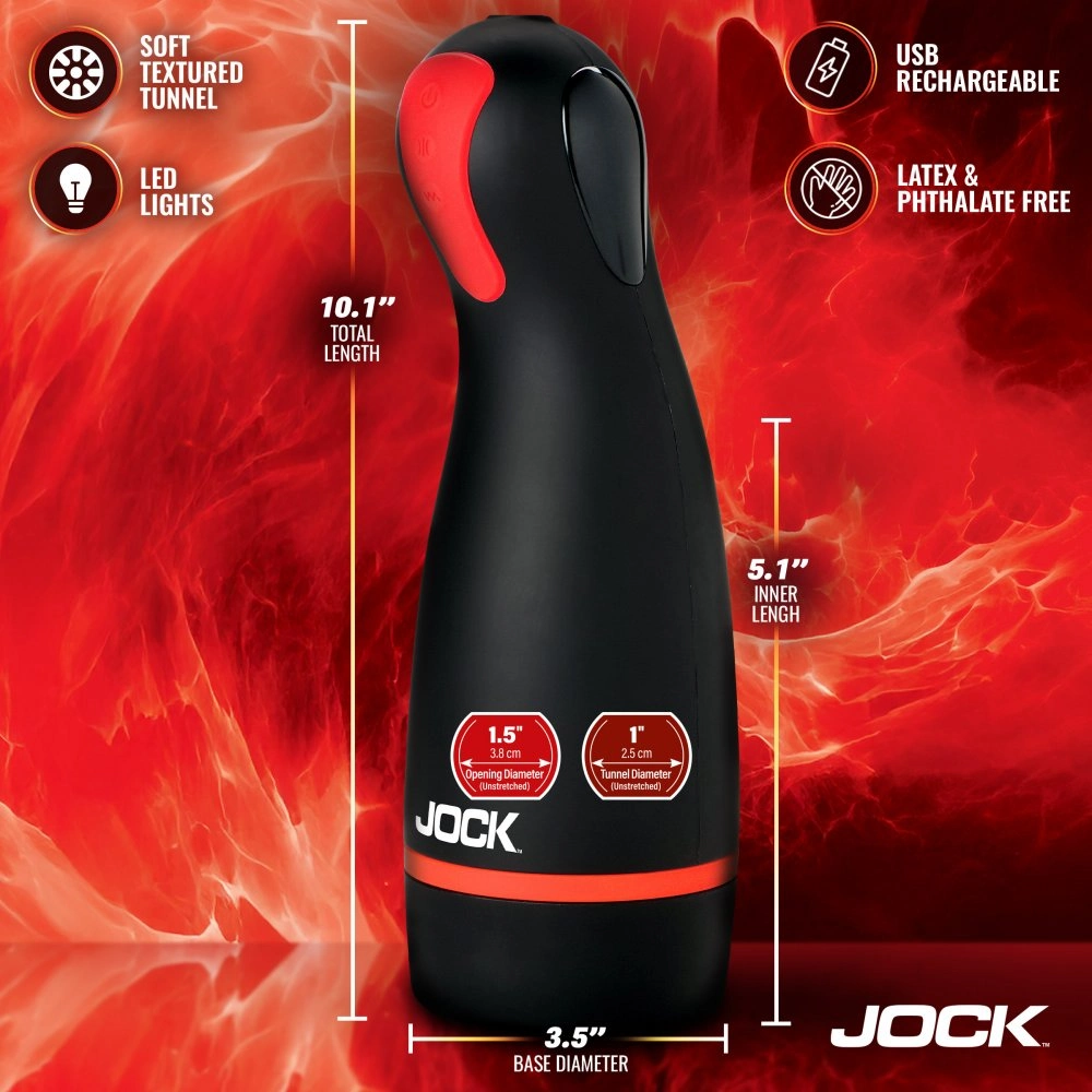 blaze heated multi mode male masturbator usb