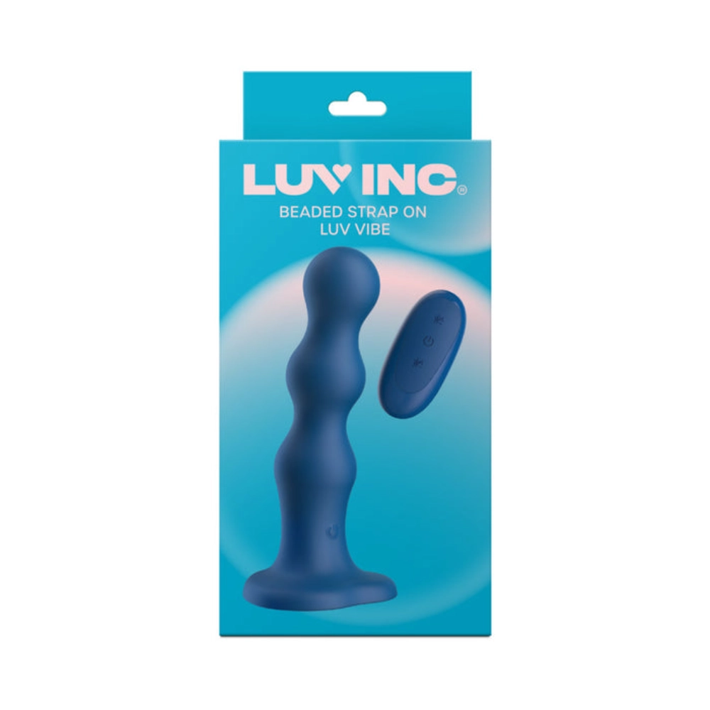 luv inc bs38 strap-on with beaded plug silicone