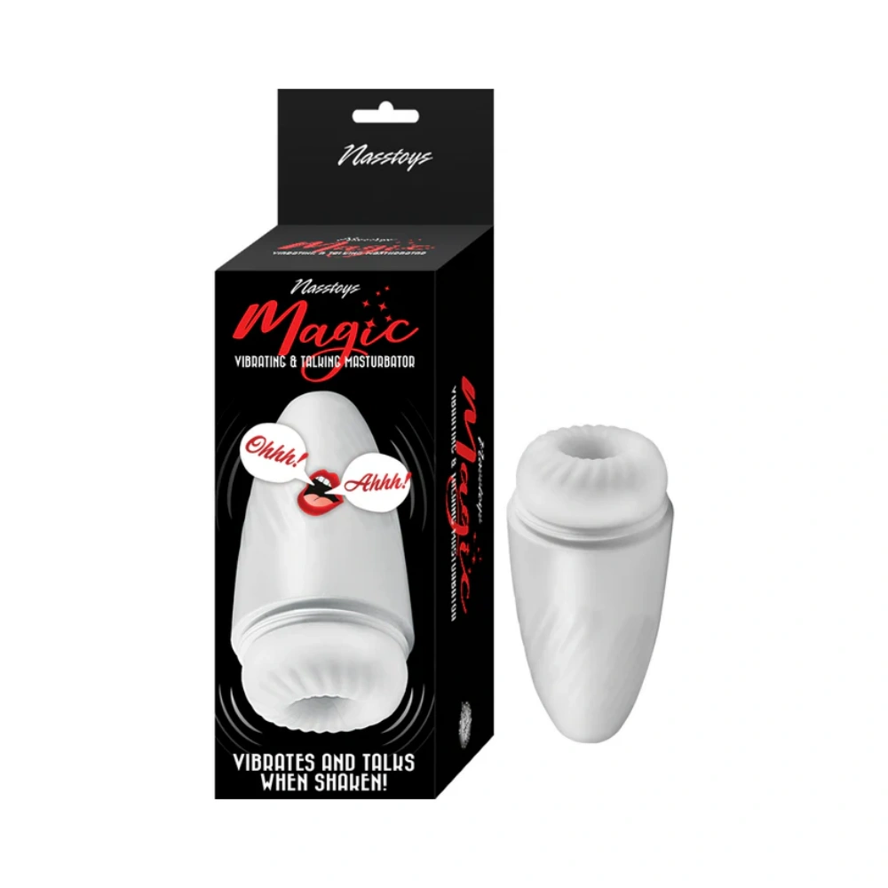 nasstoys magic vibrating & talking discreet male masturbator easy use