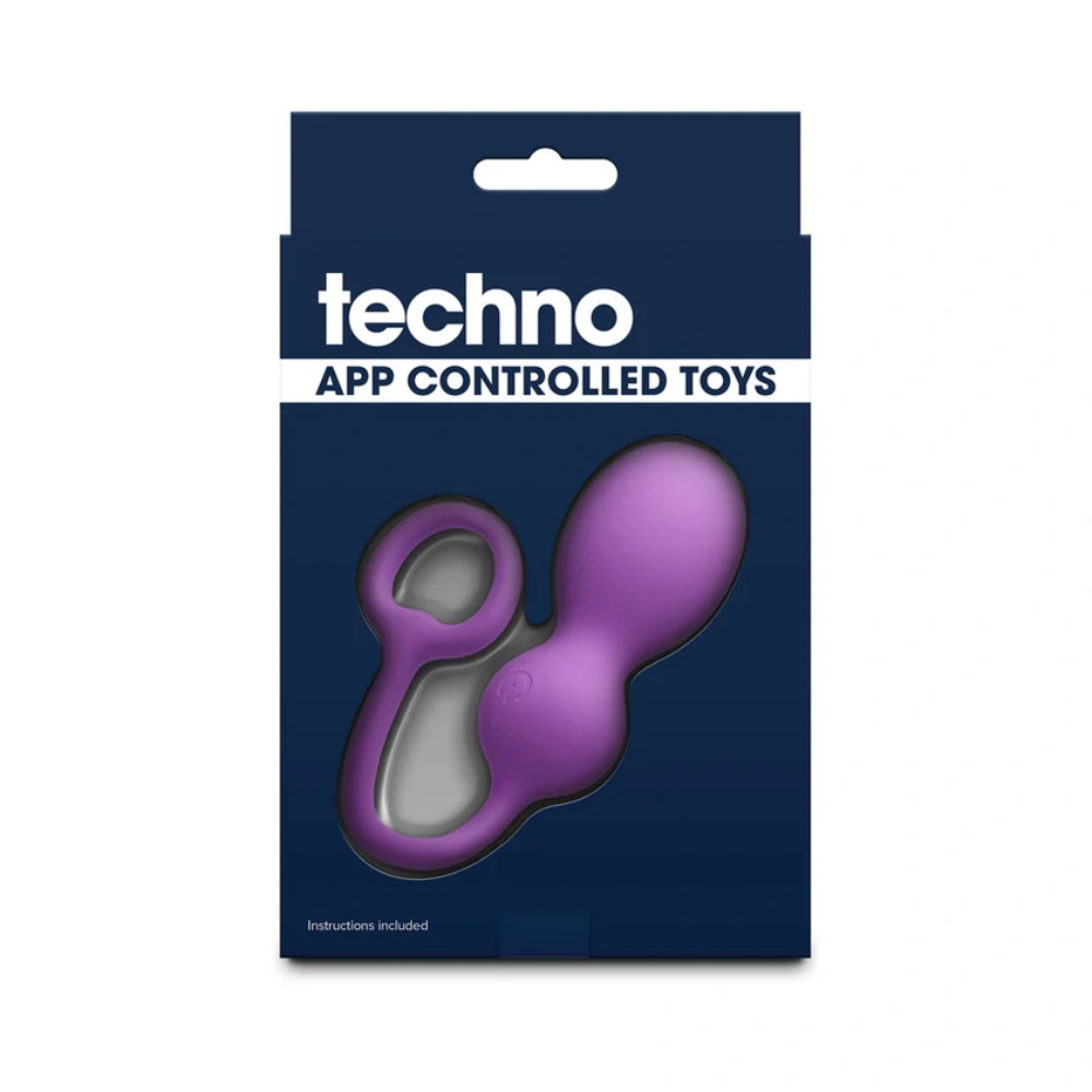 ns novelties techno bop violet 3 speeds egg vibrator waterproof