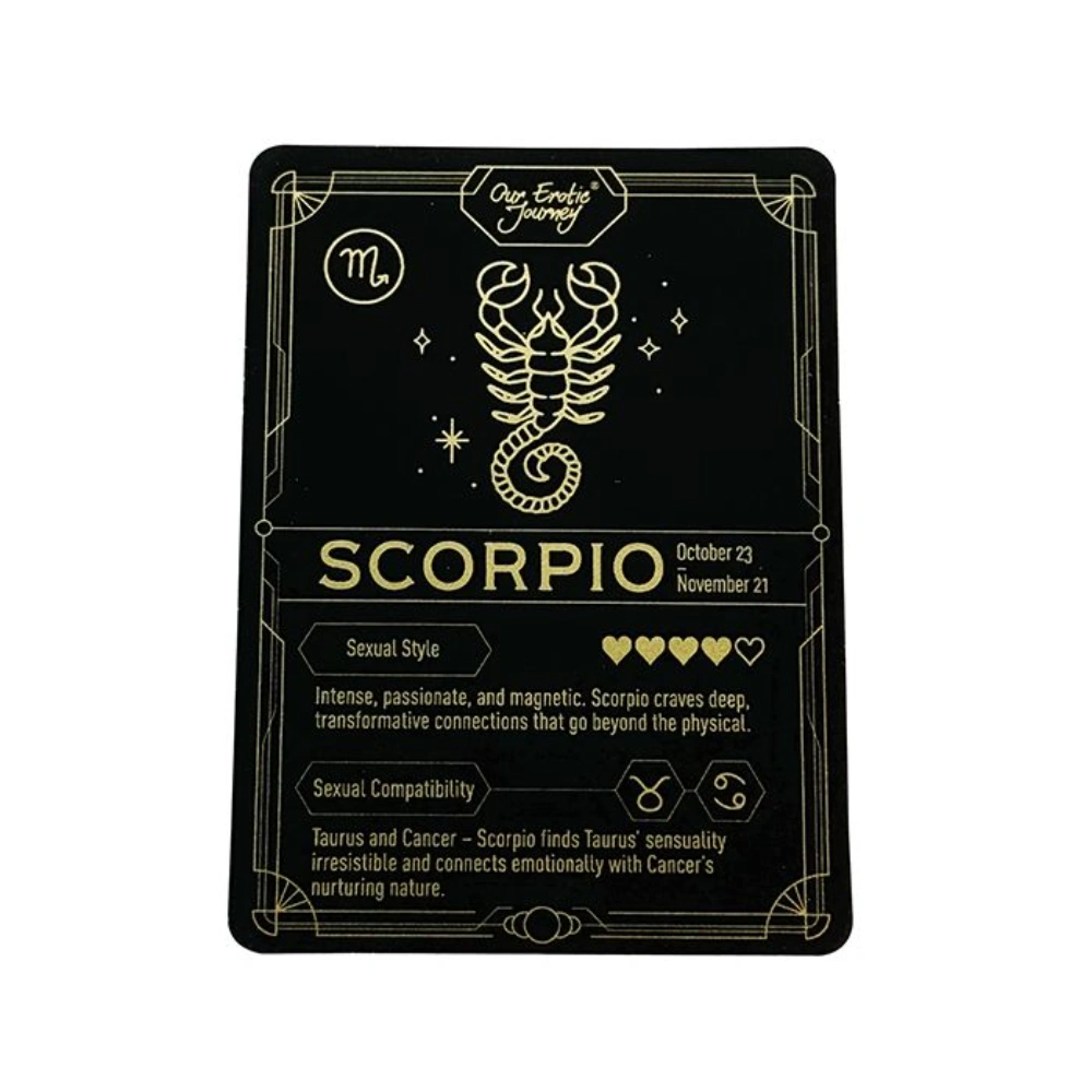 scorpio star sign mini vibrator purple