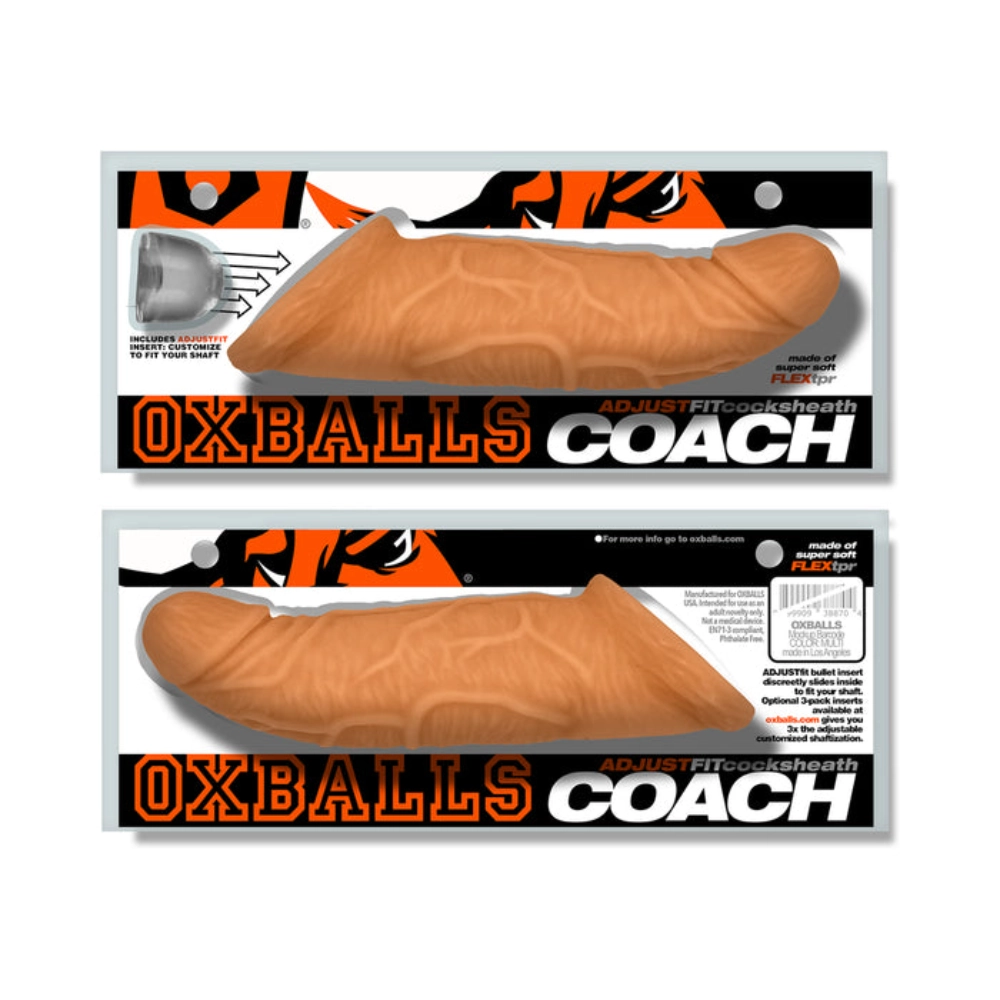 oxballs coach cocksheath skinz peachy veiny penis