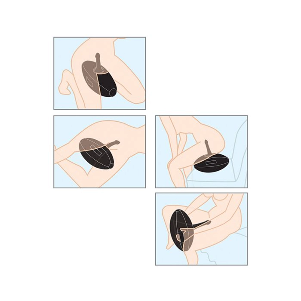 body dock inflatable love ball black silicone dildo