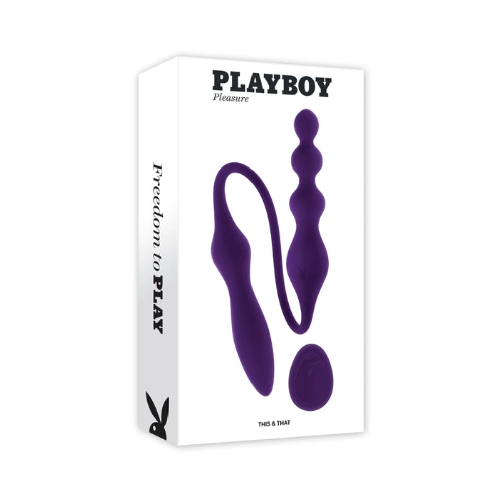 playboy dual ended flexible vibrator plug toy