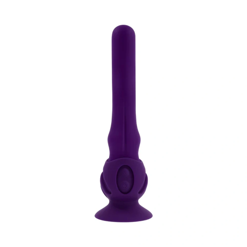Playboy Wiggle It Acai Wiggling Silicone G Spot Vibrator with Suction Base for Women