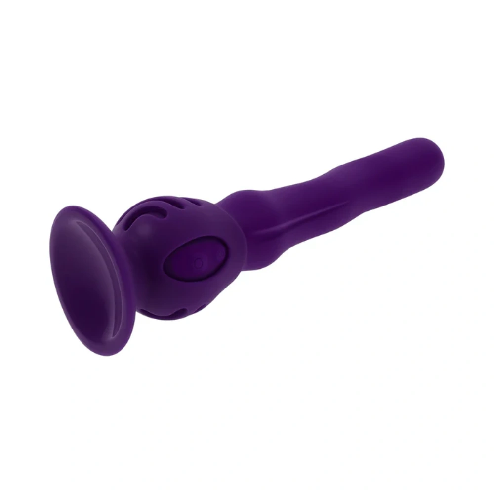 playboy wiggle it acai silicone g spot vibrator hands-free suction base