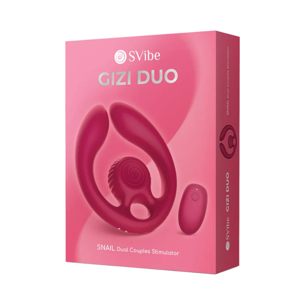 svibe snail gizi duo couples stimulator 5 speeds vibrator safe material