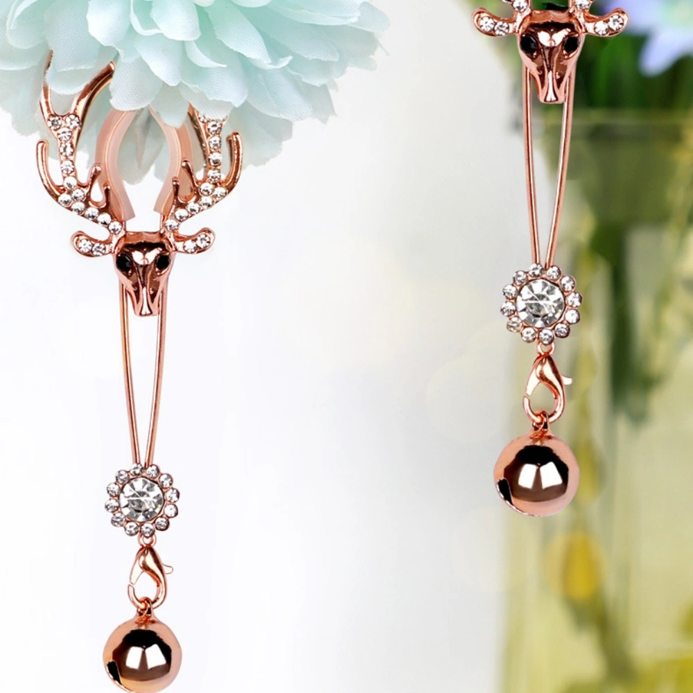 venusfun rhinestone deer antler breast clips