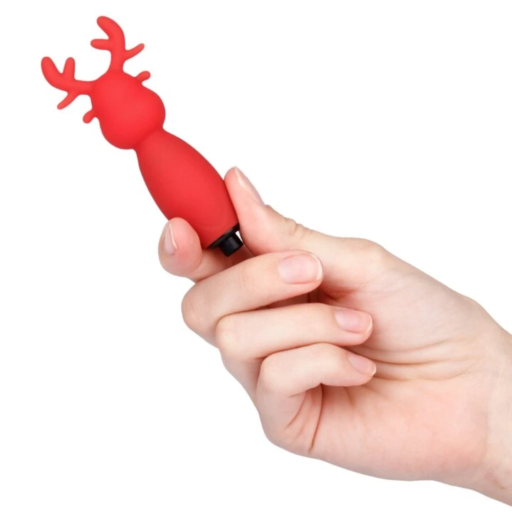 Venusfun Christmas Reindeer Bullet Vibrator Silicone Clitoral Stimulator Egg for Women