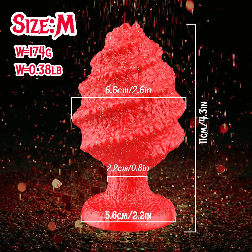christmas spiral plug with ergonomic tapered tip