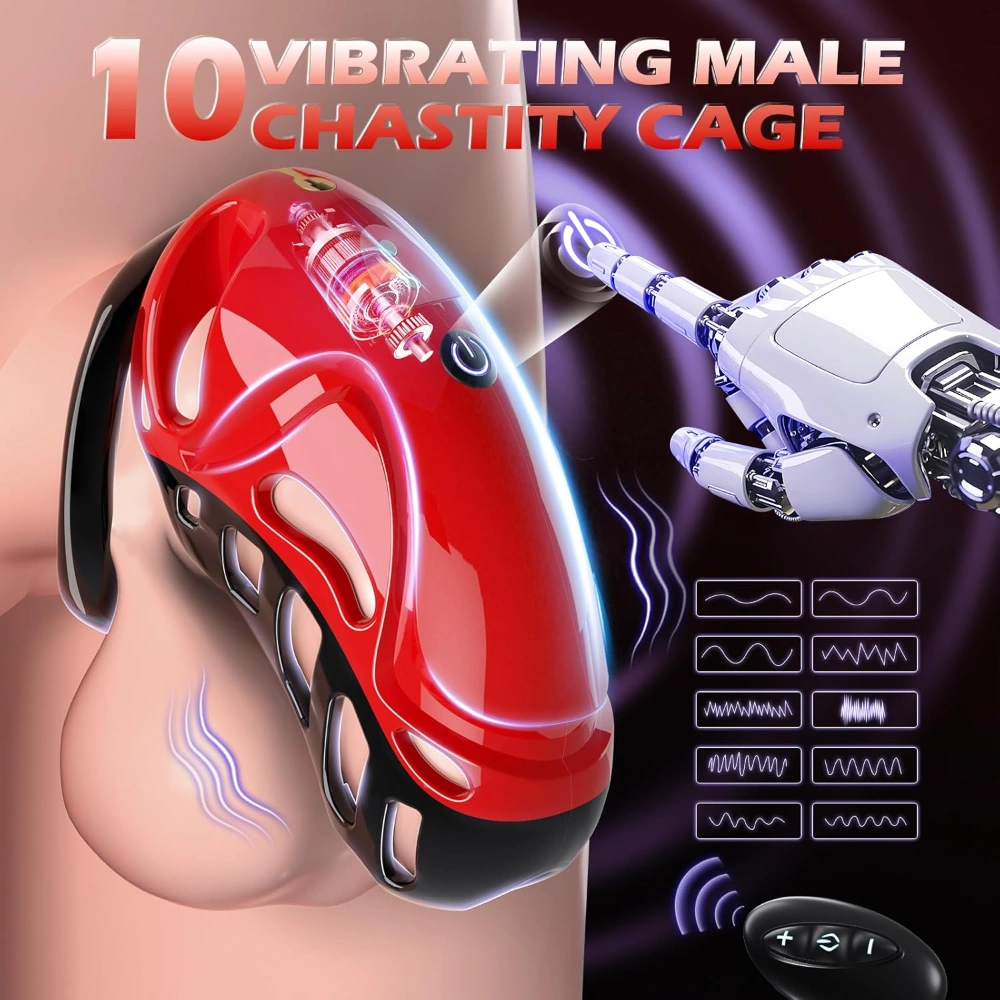 Venusfun Male Chastity Device Vibrating Cage