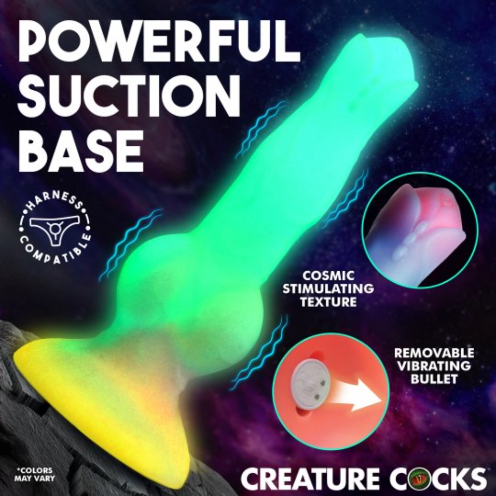 xr brands astro cock 8.1 inch colorful fantasy dildo silicone