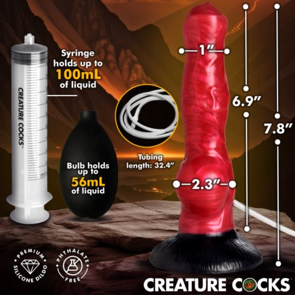 xr brands squirting dildo with pump system
