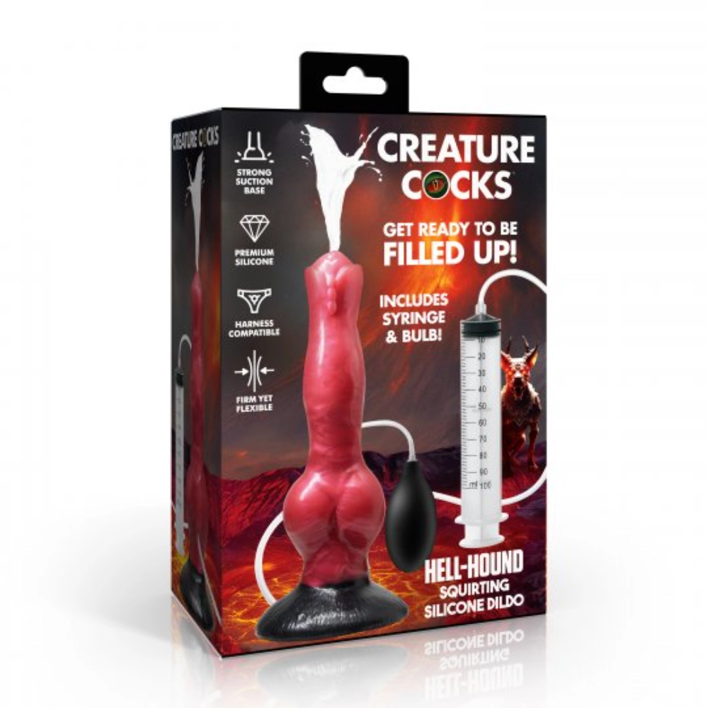 fantasy hell hound dildo silicone toy