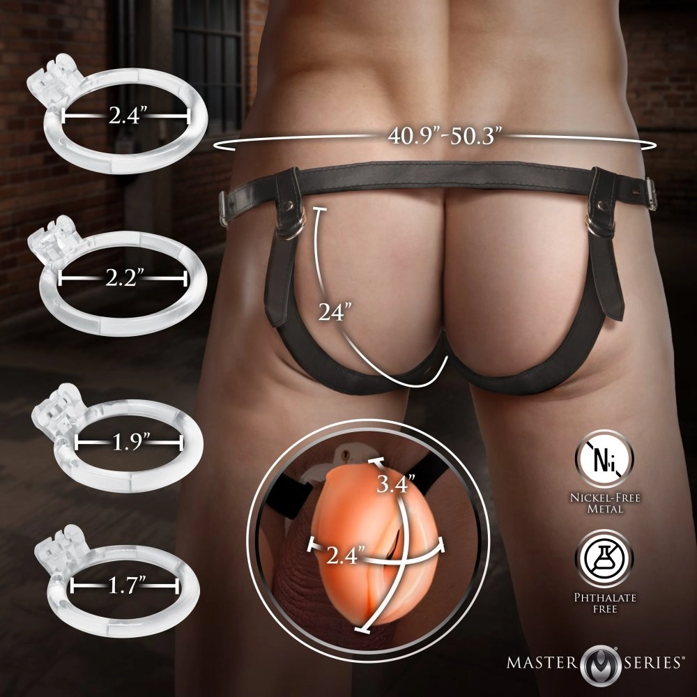 xr brands plush TPE pussy chastity cage for men