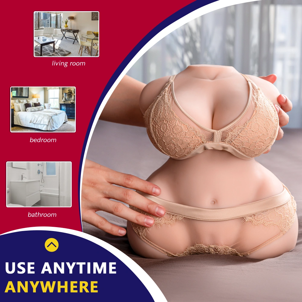 3 in 1 hand grip torso sex doll realistic vagina male masturbator