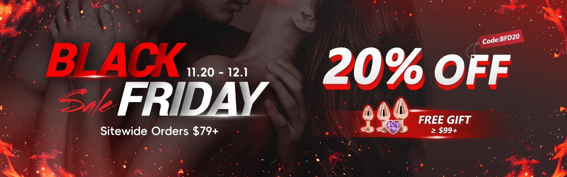 Black Friday deals at Venusfun - $79 20% off, $129 free anal plug