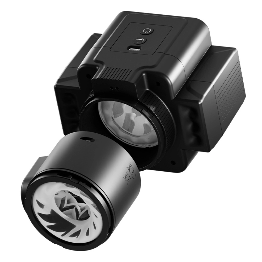 Venusfun Camera Style Split Electric Male Masturbator with Telescopic Rotating Vibration