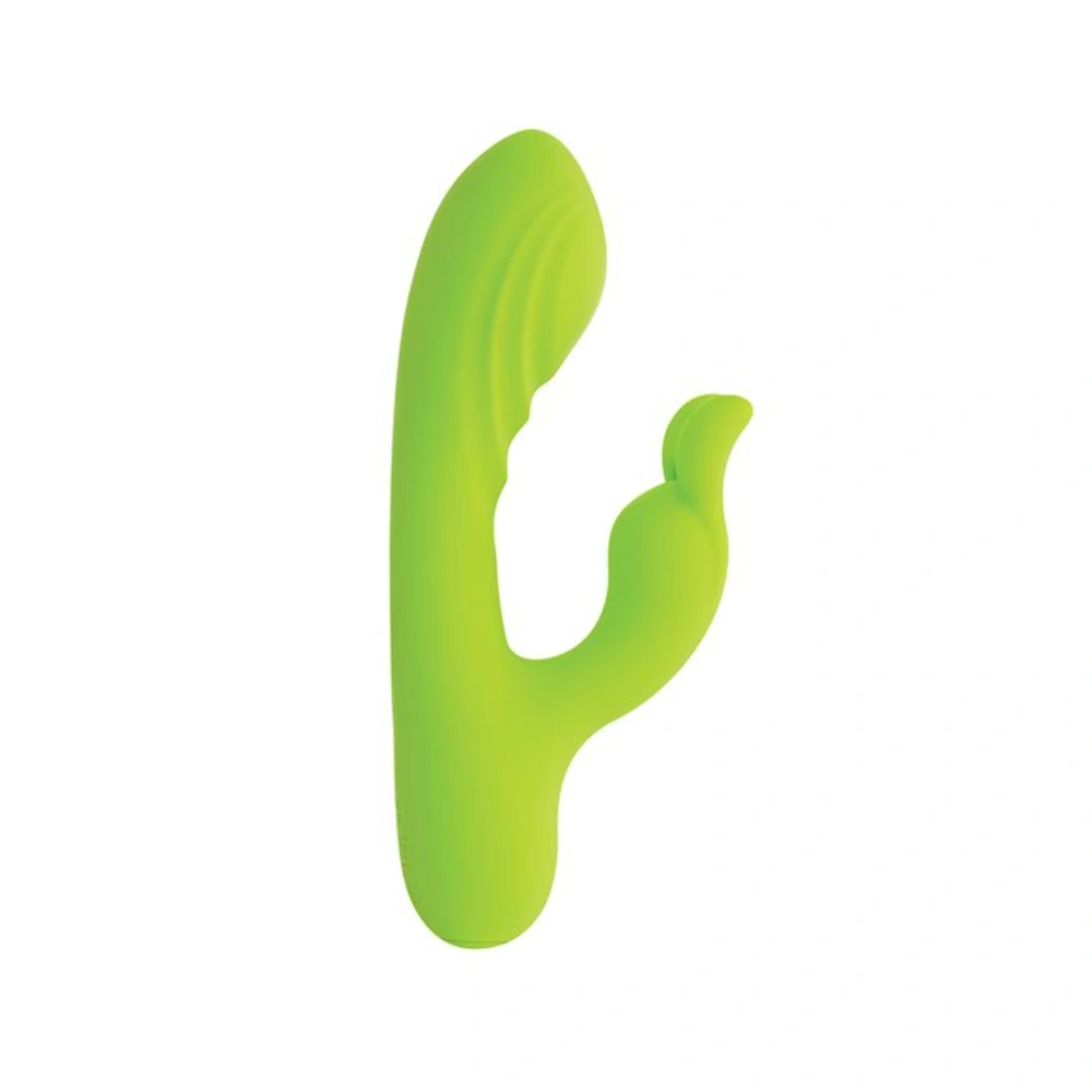 Evolved Brat Bunny Silicone Rabbit Vibrator Women Dual Motors G Spot Stimulator Flexible Shaft